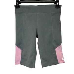 Nike Dri Fit Trophy Training Bike Activewear Gray & Pink‎ Shorts Size L